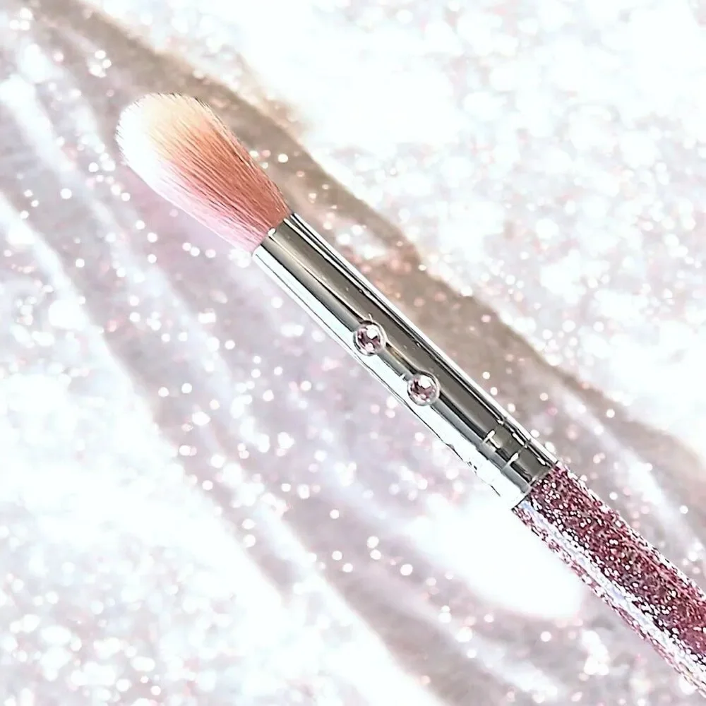 SLMissGlam SS57 Blender Blending Pink Glitter Eyeshadow Makeup Brush New No Box